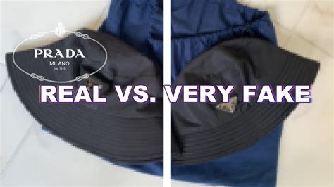 how to spot a fake prada bucket hat|prada bucket hat dupe.